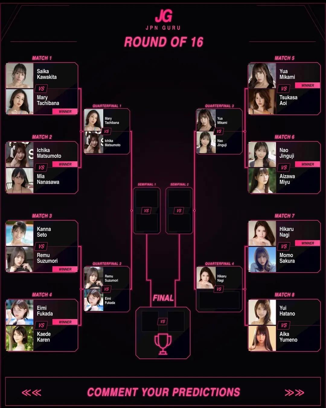 JAV Porn – Who is the Ultimate JAV Queen? Round of 16 – Drop Your Predictions! JAV Porn – Who is the Ultimate JAV Queen? Round of 16 – Drop Your Predictions!